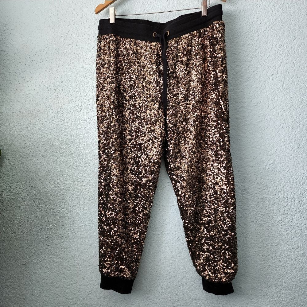 JUICY Sequins freedom joy luxecore pants